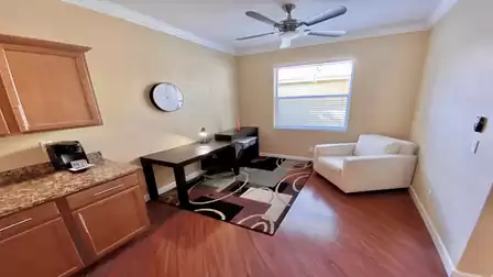 Small workstation next to the kitchen