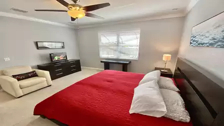 From the master bedroom you have a view of the terrace
