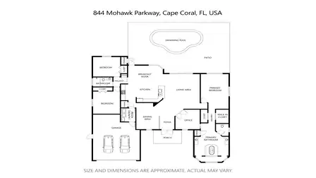 Floor plan of Villa Camille