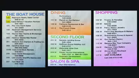 WOW - there are so many stores and restaurants in Cape Harbour!