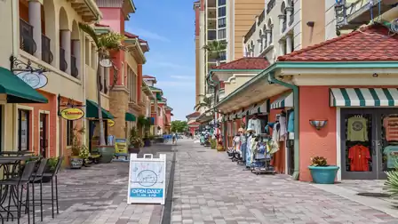 Stores invite you to take a stroll