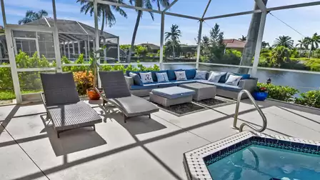 Part of the large sun terrace