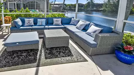 Modern resort style furniture - here you can enjoy your cocktail