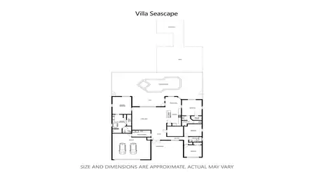 Floor plan of Villa Seascape