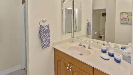 The bathroom of the second bedroom