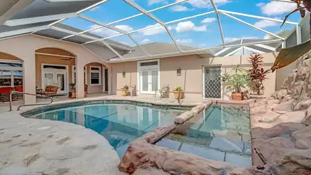 Exclusive Whirlpool area with natural stone accents