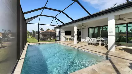 Sensational pool with large outdoor terrace