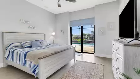 The oversized double bed lets everyone dream wonderfully