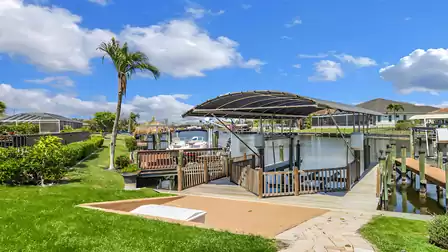 Direct access to boat lift and boat dock