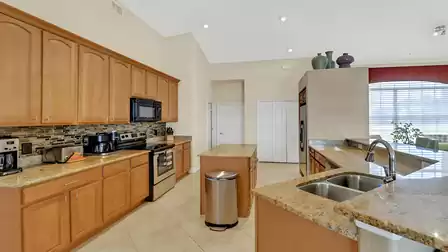 Typical American open kitchen