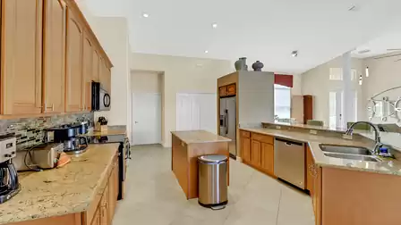 There is plenty of room for helping hands while cooking