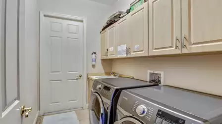 The latest appliances are available in the utility room