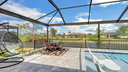 Idyllic seating area by the canal to enjoy nature