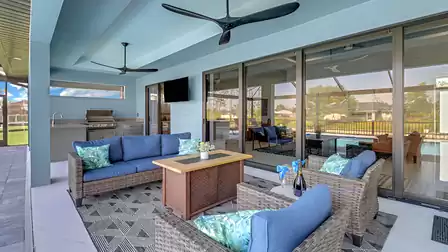 Inviting patio furniture, for relaxing hours outdoors
