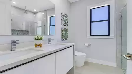 Second bathroom with shower and WC