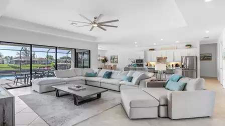 The large open-plan living area radiates an inviting atmosphere