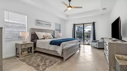 The master bedroom is a luxurious retreat