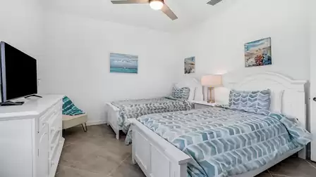 Each bedroom is equipped with its own cable TV