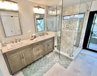 Bathroom with walk-in shower