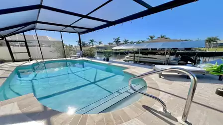 With its sparkling, crystal-clear water, the pool invites you to cool off and unwind on hot days