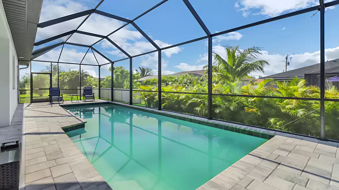 Discover the ultimate bathing fun in our electrically heated pool