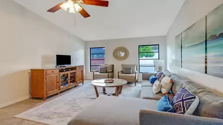 Large windows let in plenty of daylight