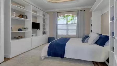 The flexible use of this guest room offers comfort for a relaxing vacation.