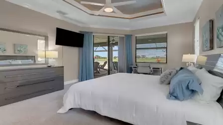 From the master bedroom you have direct access to the terrace and can enjoy your first coffee in your bathrobe.