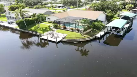 Lush garden, private pool area and direct water access turn this villa into a peaceful retreat.