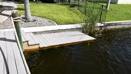 Convenient kayak access at the dock – start your adventure right here, paddle through the canals and explore Cape Coral from the water.