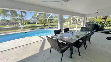 A barbecue is available for your use on the large covered terrace.