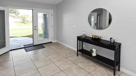Bright entrance area with clean design creates an open and welcoming feeling on arrival