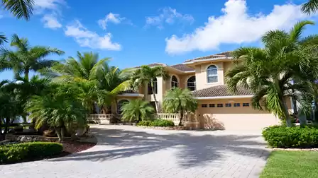 Spectacular two-story mansion in a prime location on the Spreader Waterway