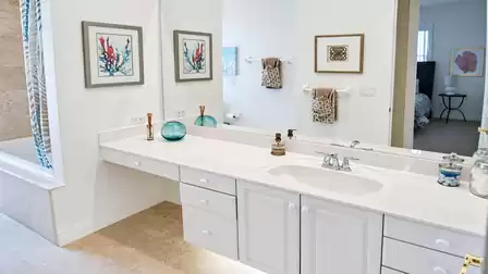 Each bedroom has its own bathroom