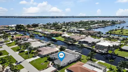 View of the entire marina from above