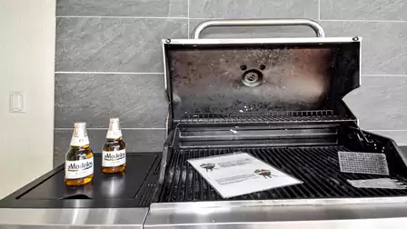 A cold beer for the barbecue master