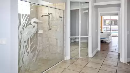 Large walk-in shower