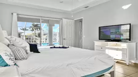 Big screen TV in the Master suite 