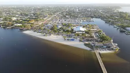 View of the entire marina from above