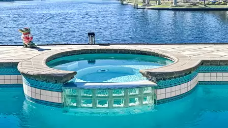 The whirlpool invites you to relax