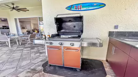 Here you can grill your steaks or hamburgers