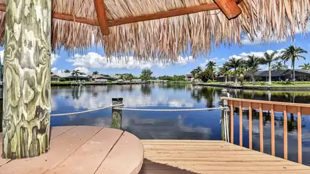 View of the canal from the dock