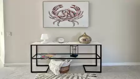 Table in the entrance area