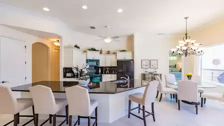 Where do we want to have breakfast darling, at the kitchen bar or at the dining table?