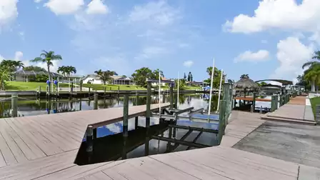 A walk around dock and lift for your rental boat