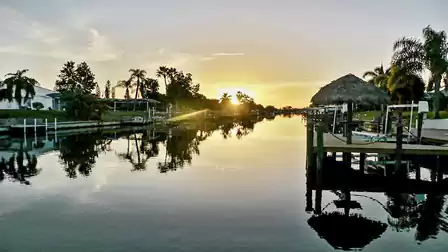 Sunset in west