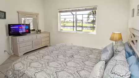 The second bedroom also has a TV