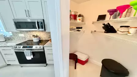 Storage room next to the kitchen