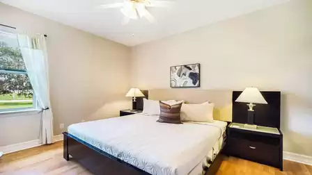 Another King size bed is available in the third bedroom