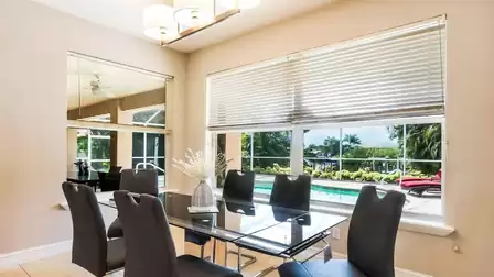 Modern inspired dining area